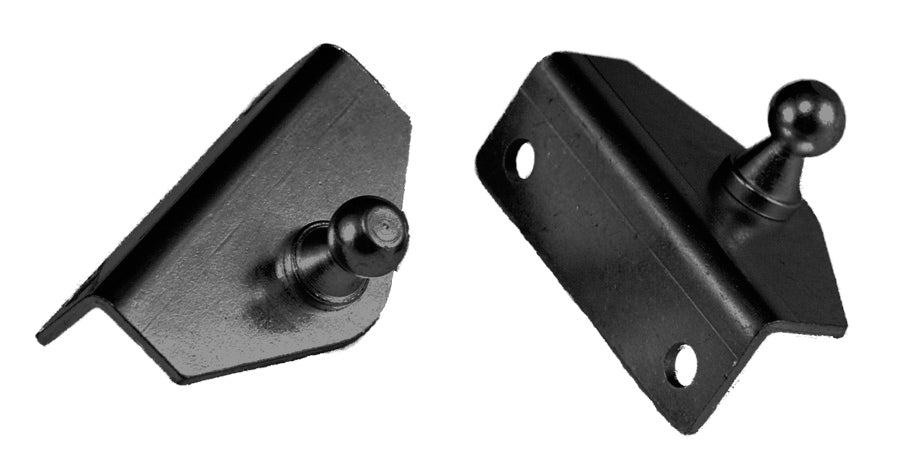 COMPARTMENT LID SPRING ANGLE BRACKET - BLACK (PAIR)
