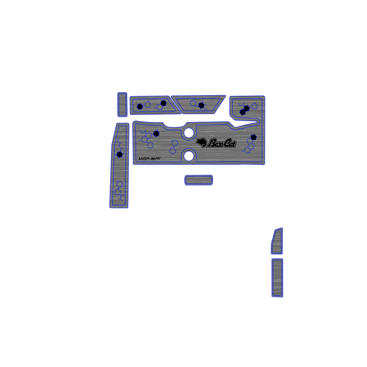 Ulta-Mat by Hennessey Outdoors - BASSCAT 2020 CARACAL BELT LINE DNA full boat
