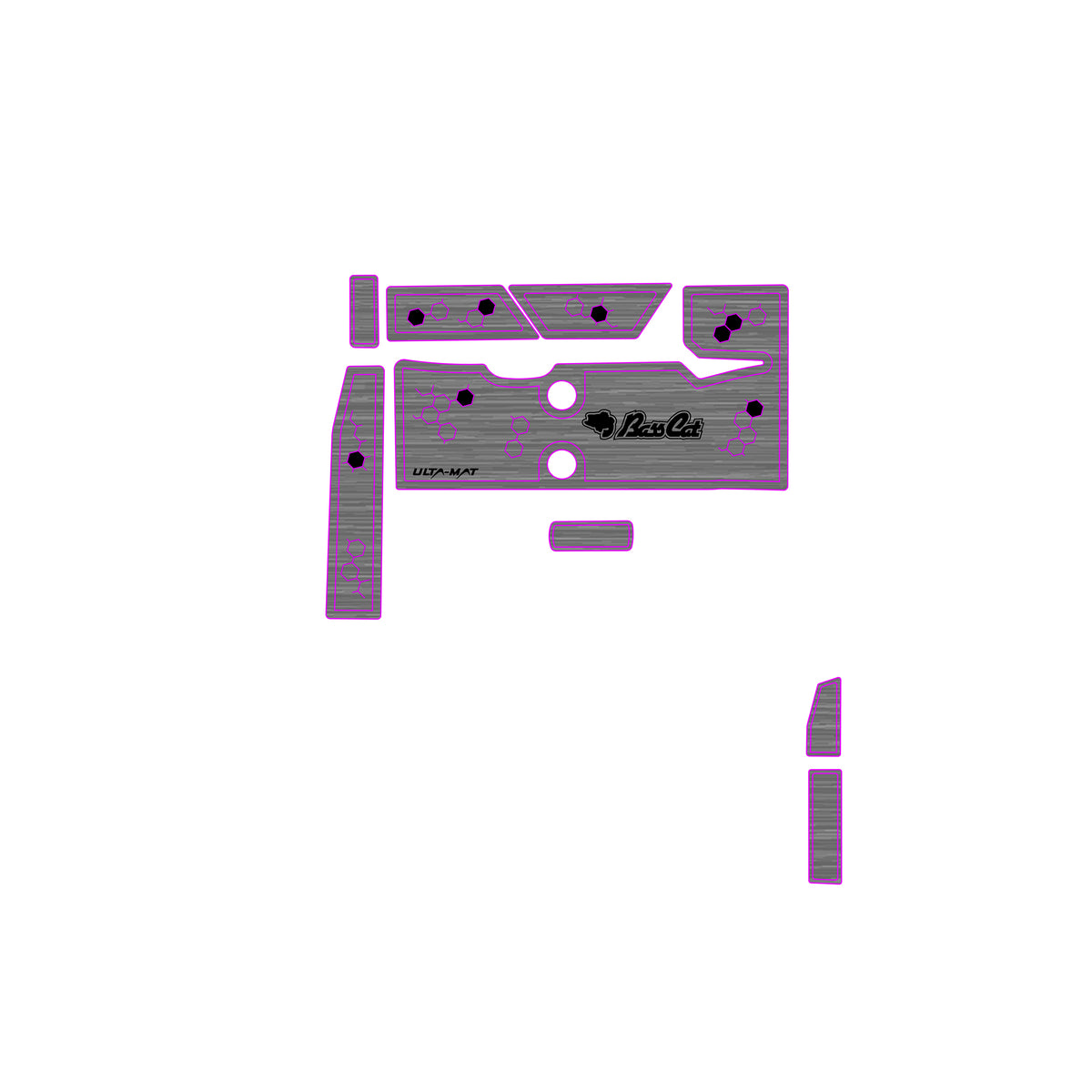 Ulta-Mat by Hennessey Outdoors - BASSCAT 2020 CARACAL BELT LINE DNA full boat