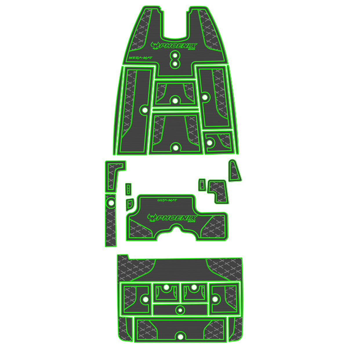 Ulta-Mat by Hennessey Outdoors - Ghost Pattern Phoenix full boat