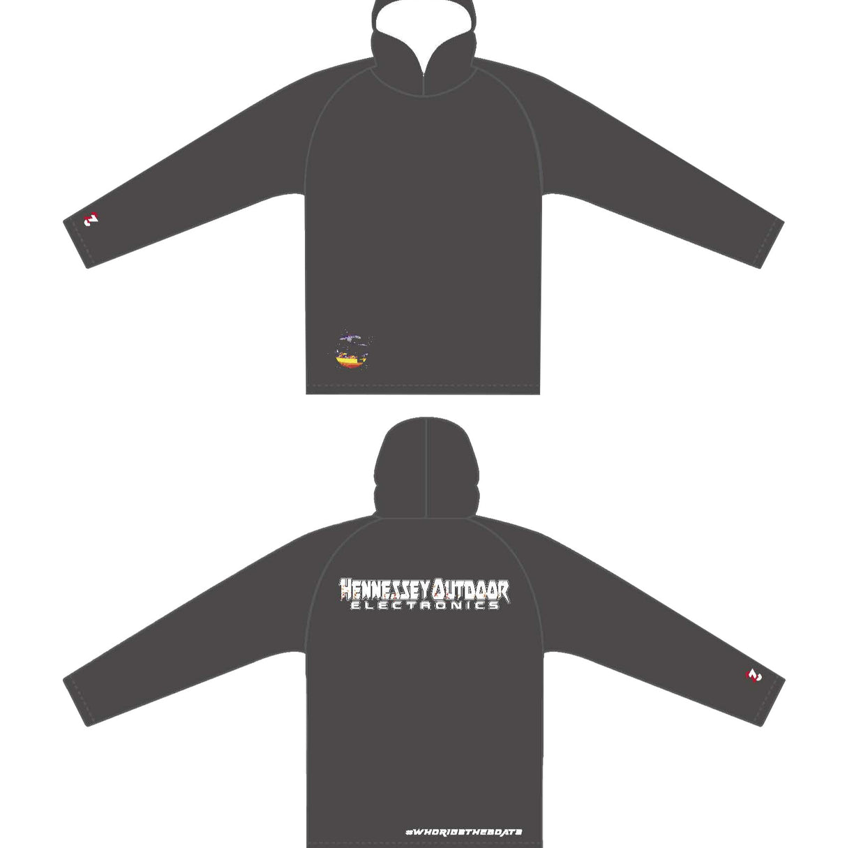 H.O.E HOODED PERFORMANCE SUN SHIRT - GREY