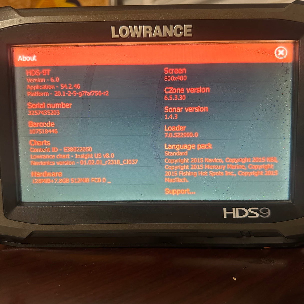 LOWRANCE HDS 9 GEN 3 touch