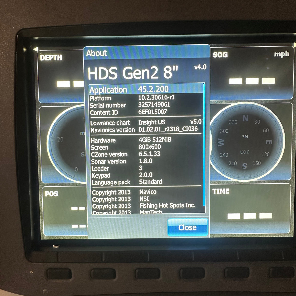 LOWRANCE HDS 8 INSIGHT GEN 2