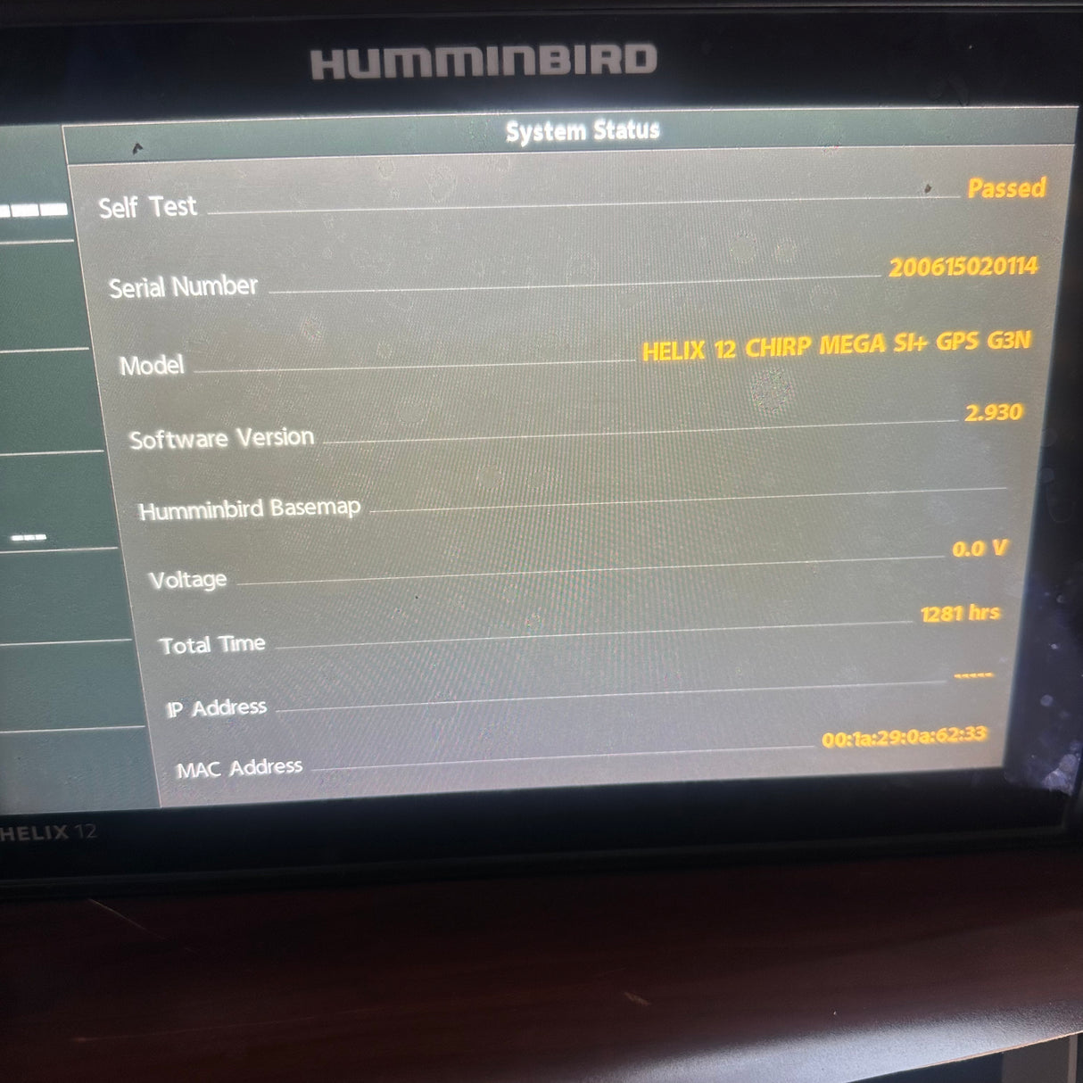 HUMMINBIRD HELIX 12 MSI G3N