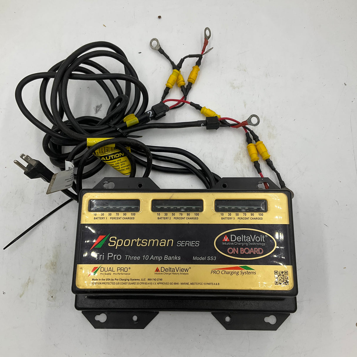 Dual Pro Sportsman 3-Bank Onboard Charger
