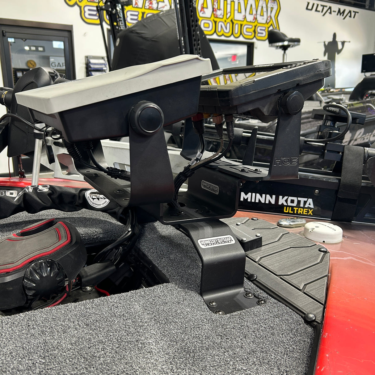 H.O.E DUAL OVER THE PEDAL MOUNT 4" - STANDARD RISE