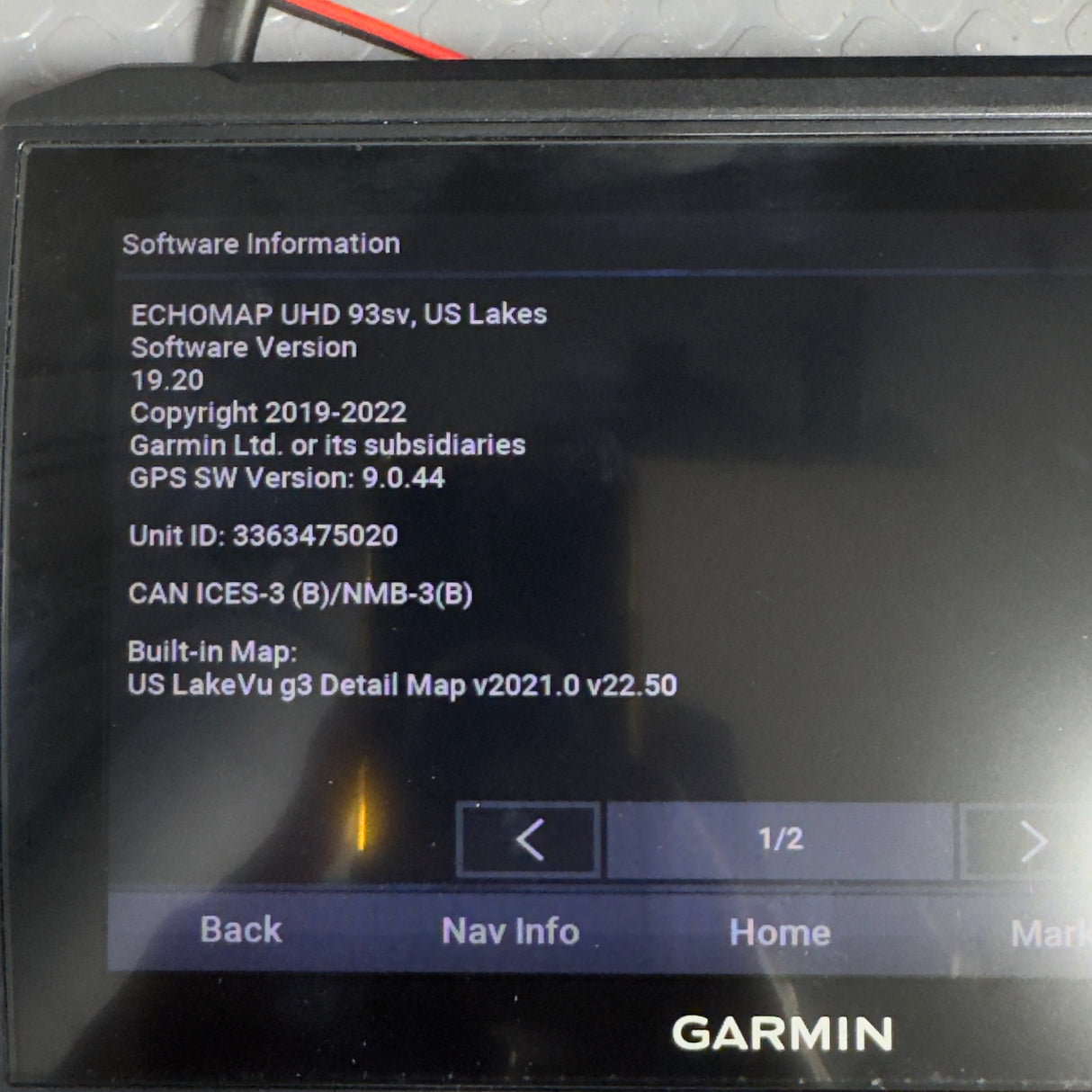 GARMIN 93SV 9"