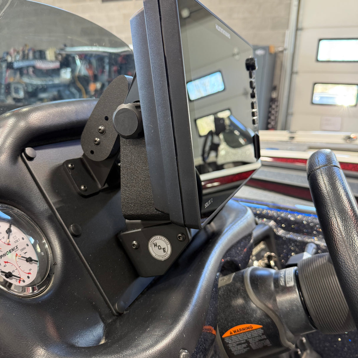 H.O.E. SINGLE CONSOLE MOUNT SYSTEM - PHOENIX 919 Pro 2019 3" GAUGE, 12.5"W X 8.625"H