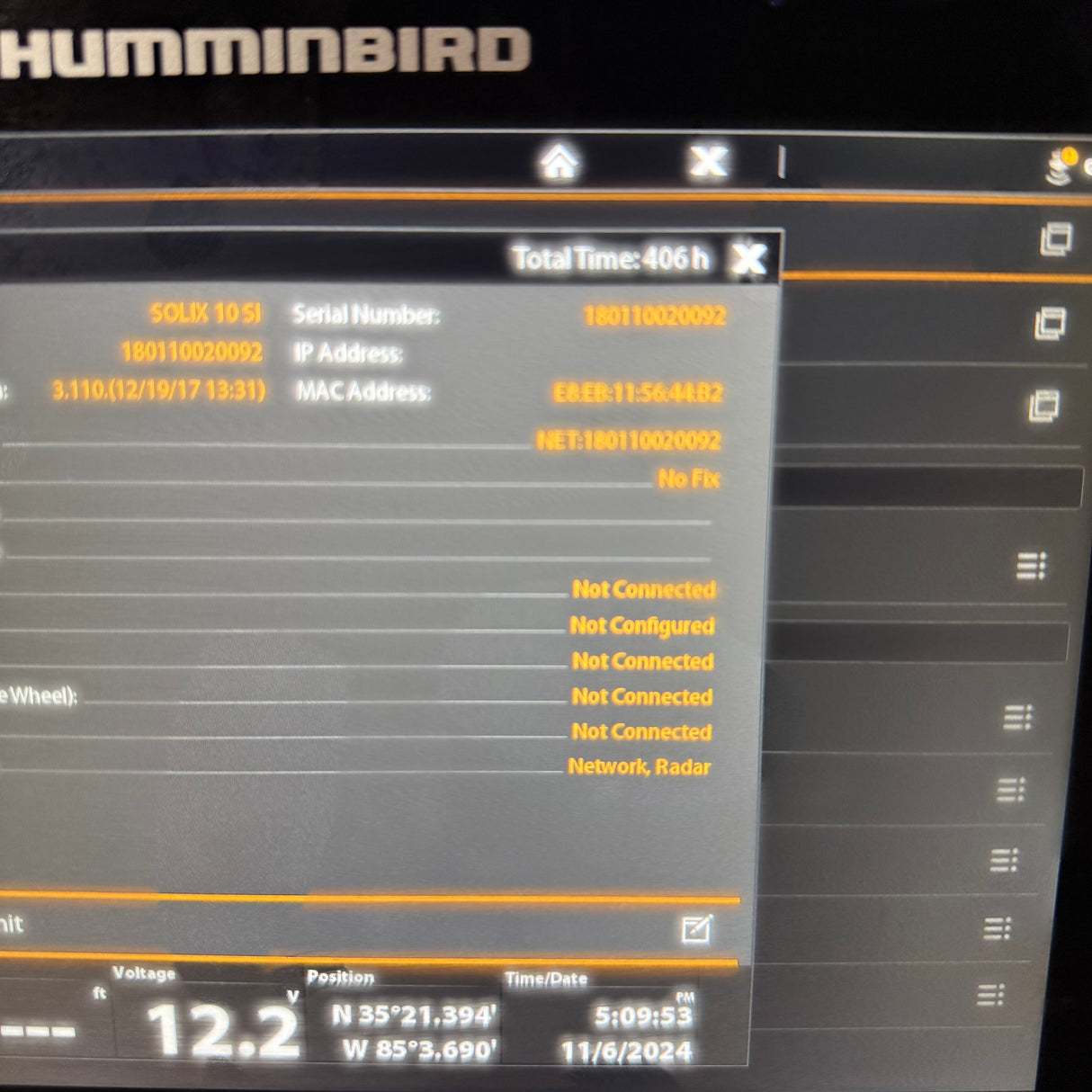 Humminbird Solix 10 SI+ G1