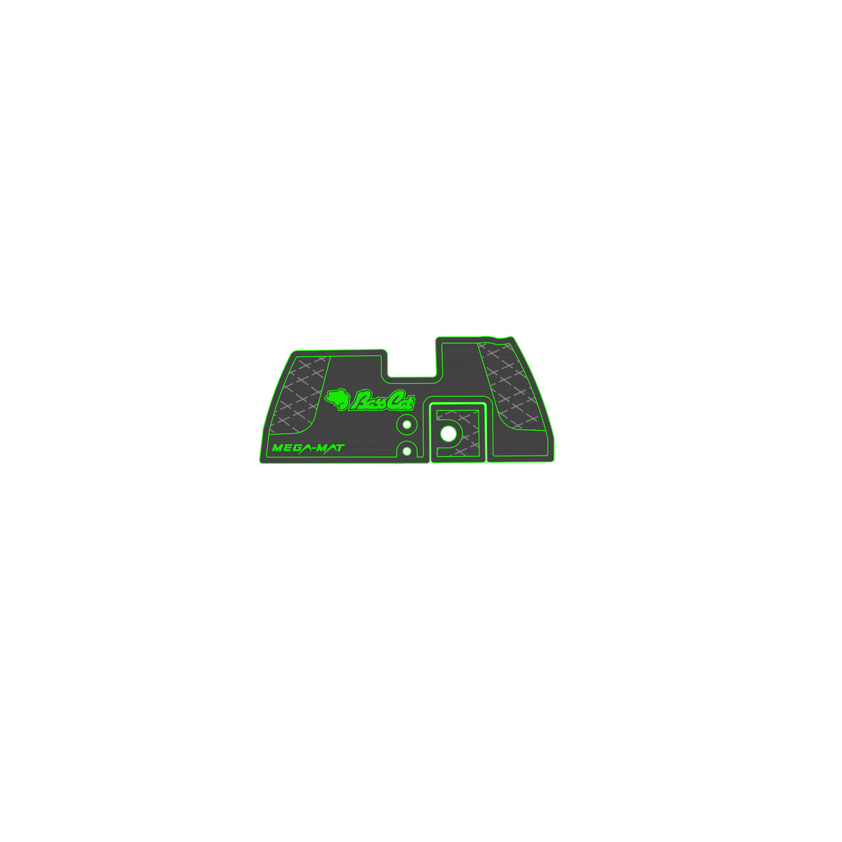 Ulta-Mat by Hennessey Outdoors - BASSCAT 2020 CARACAL BELT LINE GHOST full boat
