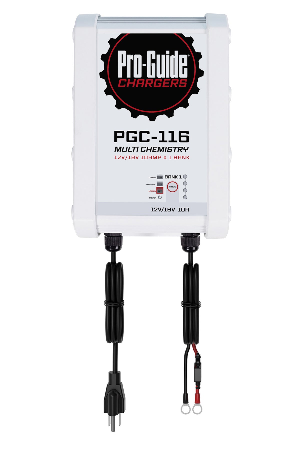 Pro-Guide PGC-116 is a 12V AGM /Lithium/16V Lithium on-board battery charger
