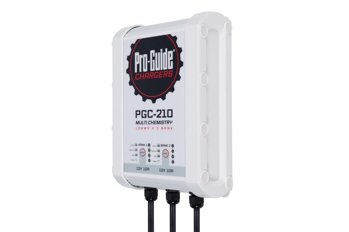 Pro-Guide PGC-210 is a 12V Lead Acid / AGM / Lithium on-board battery charger