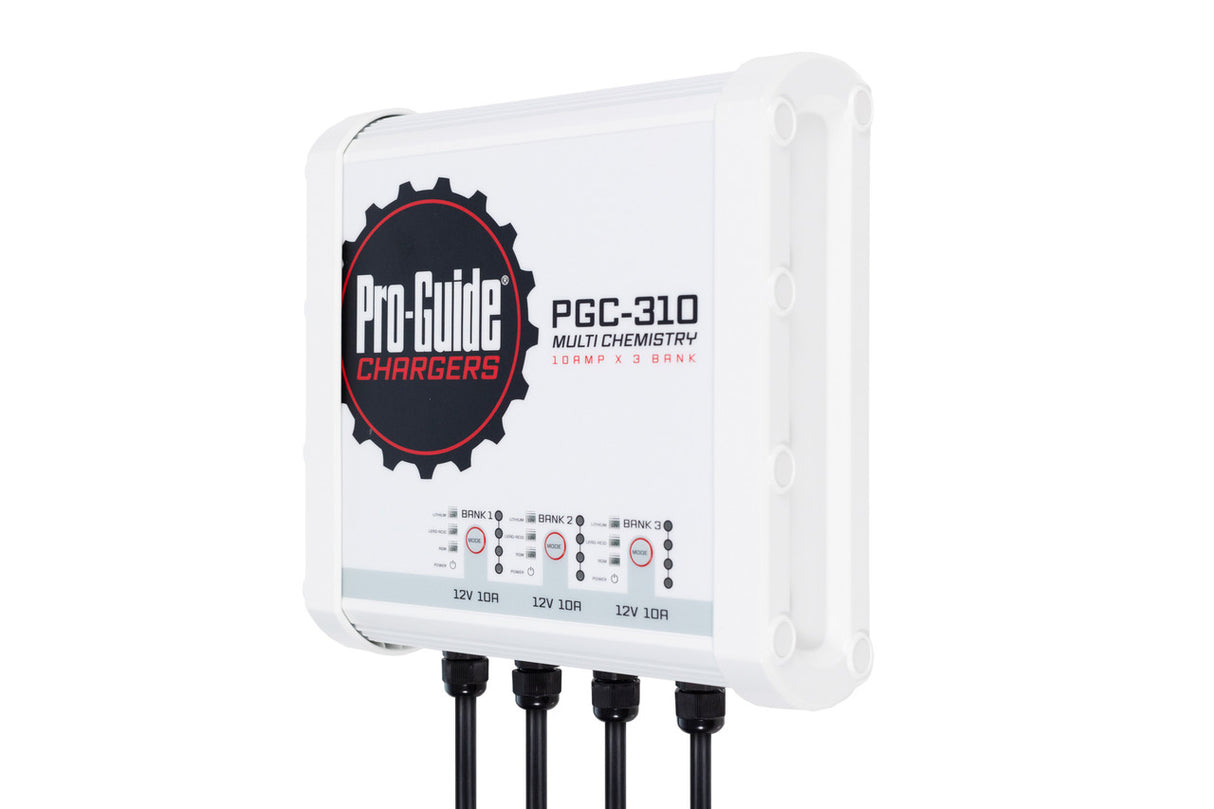 Pro-Guide PGC-310 is a 12V Lead Acid / AGM / Lithium on-board battery charger