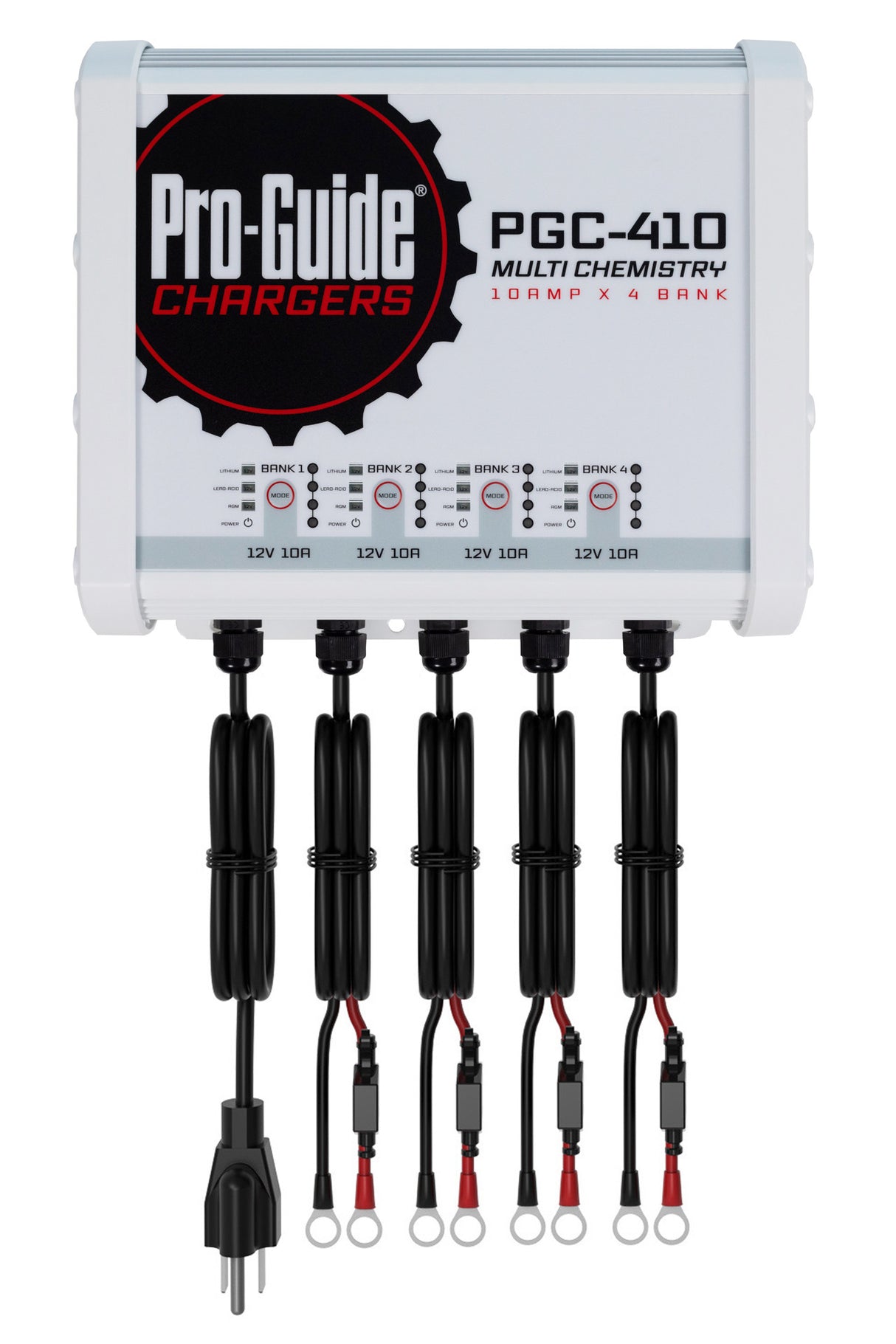 Pro-Guide PGC-410 is a 12V Lead Acid / AGM / Lithium on-board battery charger