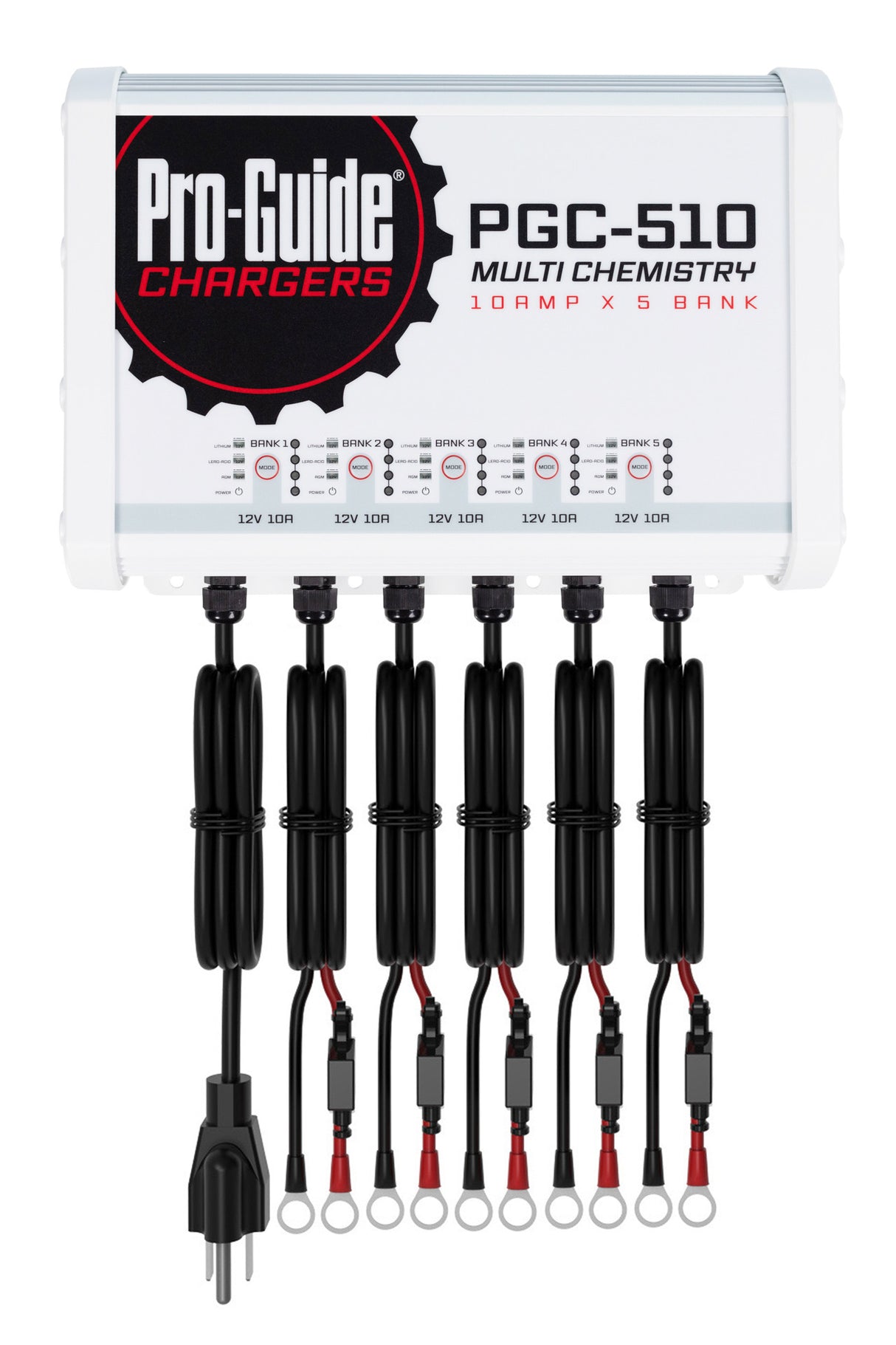 Pro-Guide PGC-510 is a 12V Lead Acid / AGM / Lithium on-board battery charger