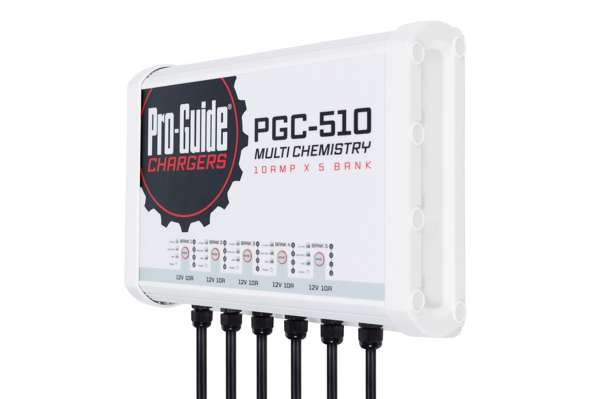 Pro-Guide PGC-510 is a 12V Lead Acid / AGM / Lithium on-board battery charger