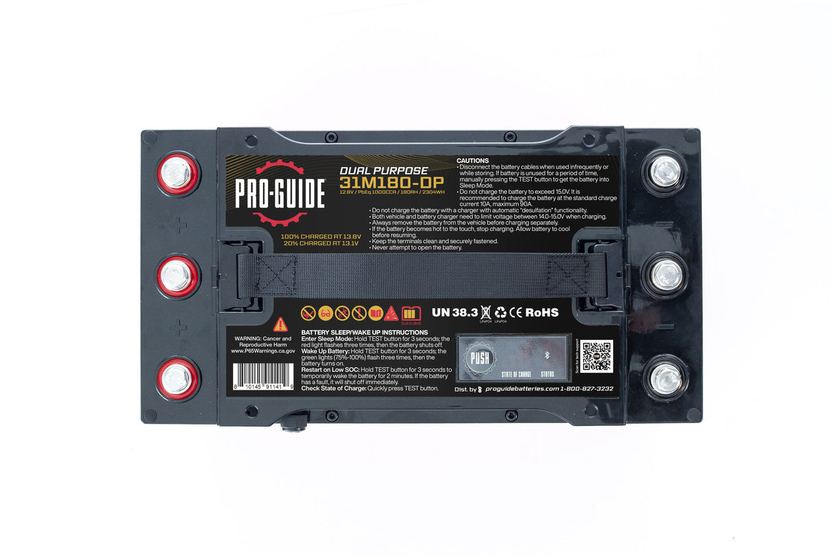 Pro-Guide 180ah/12v Lithium Dual Purpose Battery (31 Series)