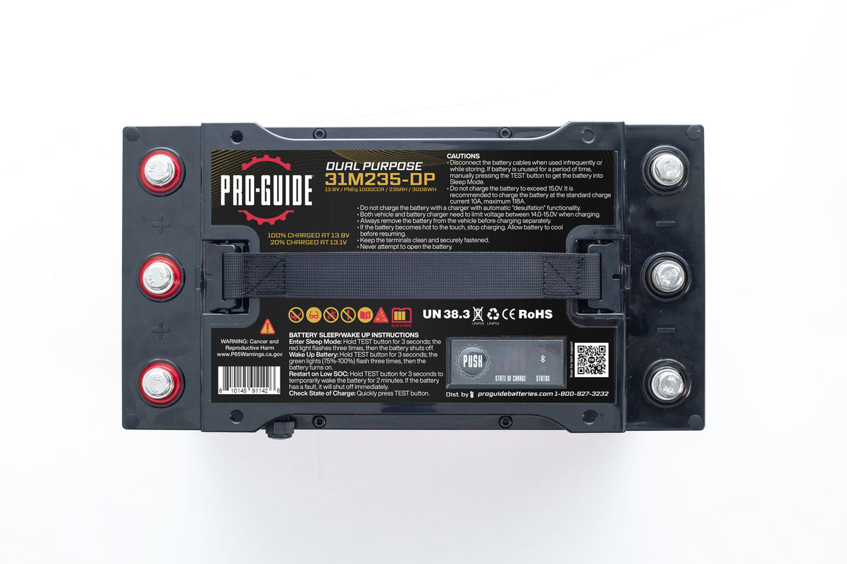 Pro-Guide 12v 235Ah Lithium Dual Purpose Battery
