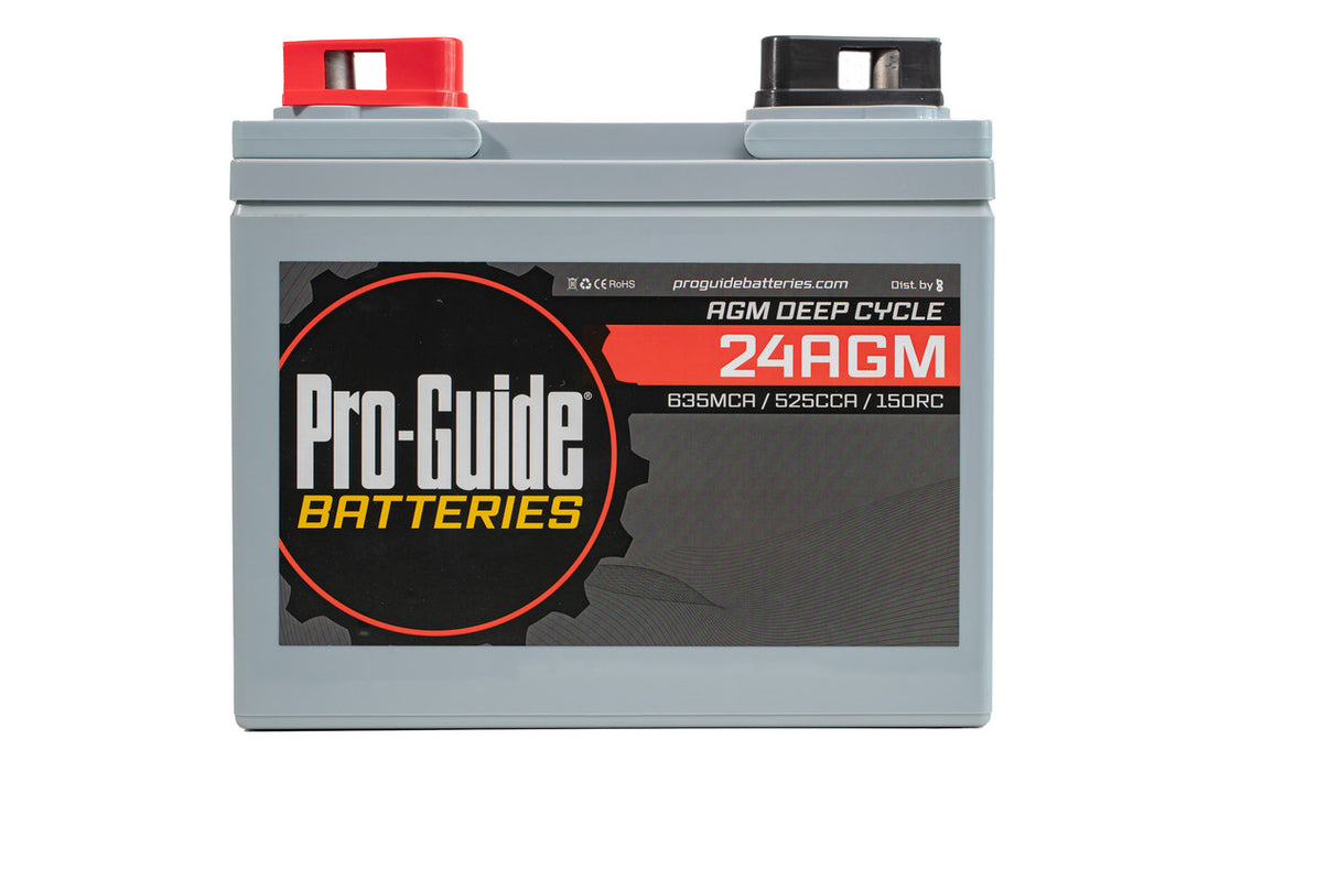 Pro-Guide AGM 12v Group 24 Deep Cycle/Dual Purpose Battery