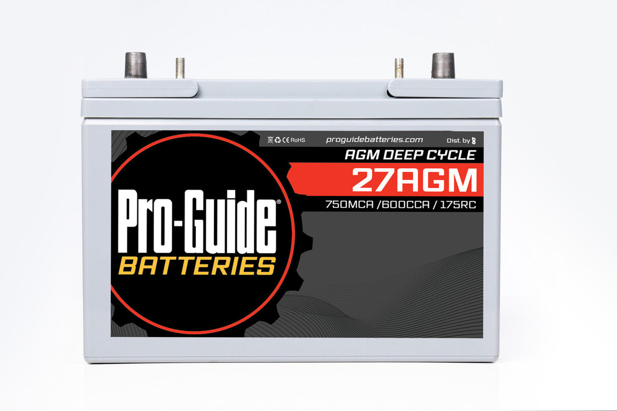 Pro-Guide AGM 12v Group 27 Deep Cycle/Dual Purpose Battery