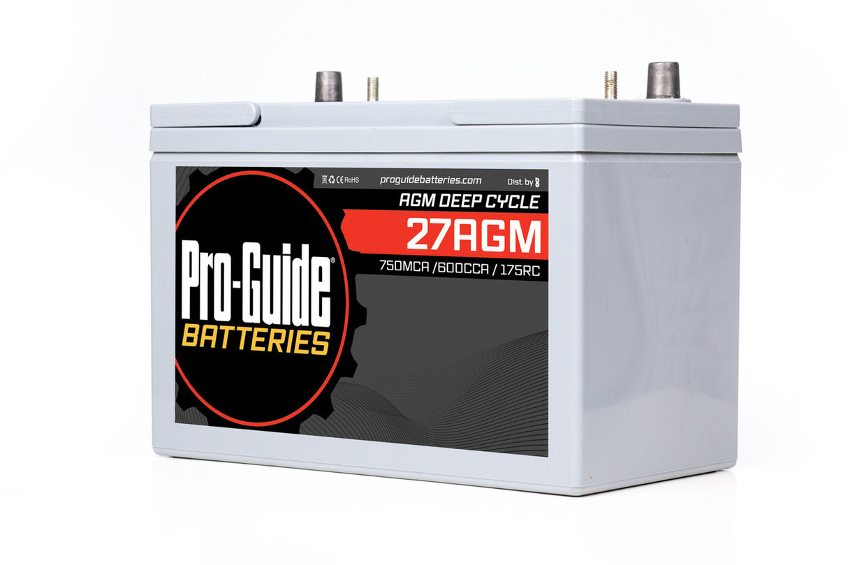 Pro-Guide AGM 12v Group 27 Deep Cycle/Dual Purpose Battery