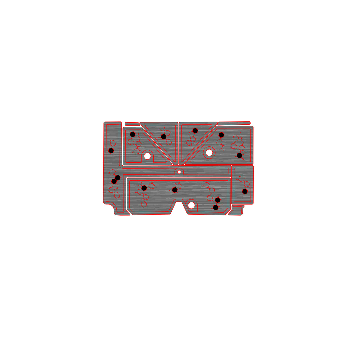 Ulta-Mat by Hennessey Outdoors - BASSCAT 2020 CARACAL BELT LINE DNA full boat