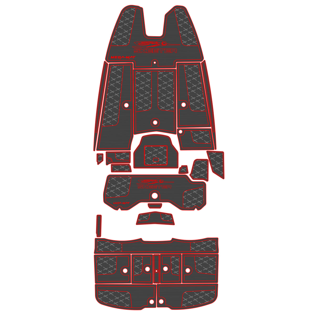Ulta-Mat by Hennessey Outdoors - SKEETER 2022 FXR20 BELT LINE GHOST full boat