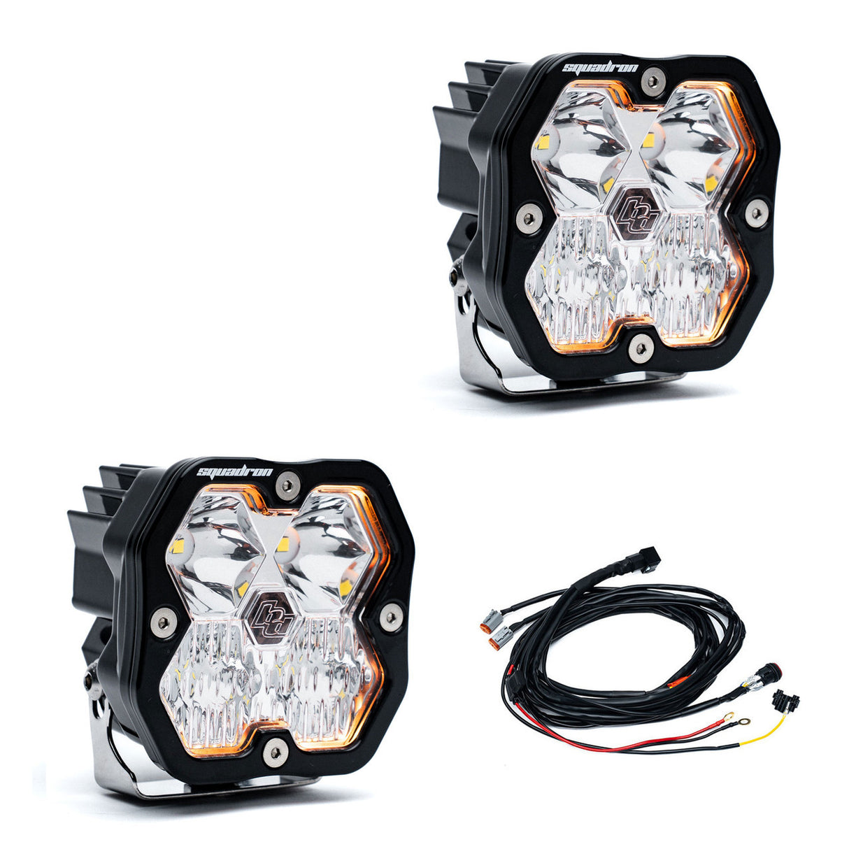 Squadron 2.0 Sport Black LED Auxiliary Light Pod Pair - Universal (NEW)