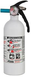 Kidde Mariner 5 Fire Extinguisher, 2#, 5-B:C, W/Metal Valve Nylon VB, White
