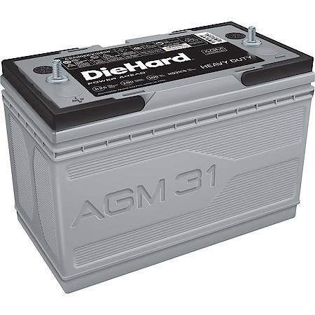 DieHard HD Battery AGM Premium Battery, Group Size 31T, 825 CCA