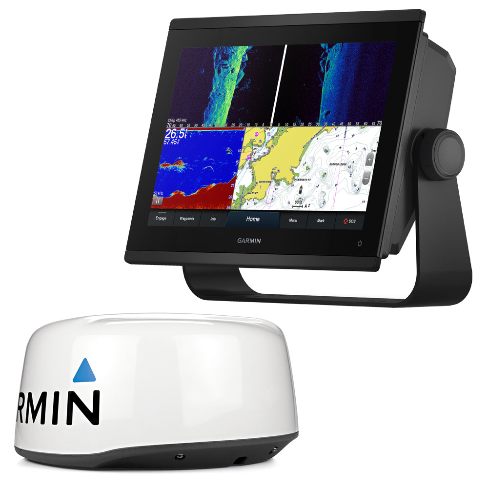 Garmin GPSMAP 1243xsv Combo GPS/Fishfinder - Preloaded US+Canada+Bahamas BlueChart g3 - LakeVü g3 w/GMR 18 HD+