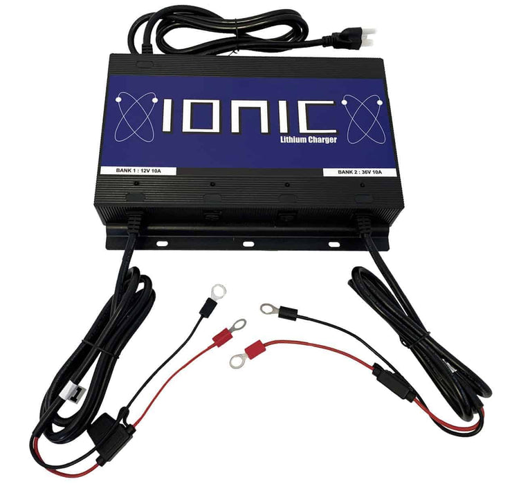 Ionic 24V Multi Voltage Lithium LiFePO4 Charger | 24V 10A + 12V 10A