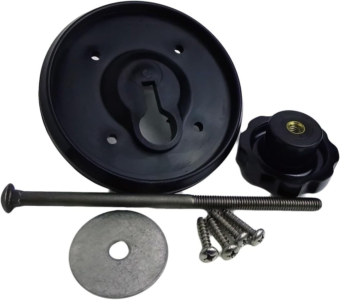 Marine Spare Propeller Mount Kit, Stern Drive and Outboard Propeller Storage System, Black