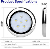 3" LED ROUND BLUE/WHITE FLUSH MOUNTED LAMP