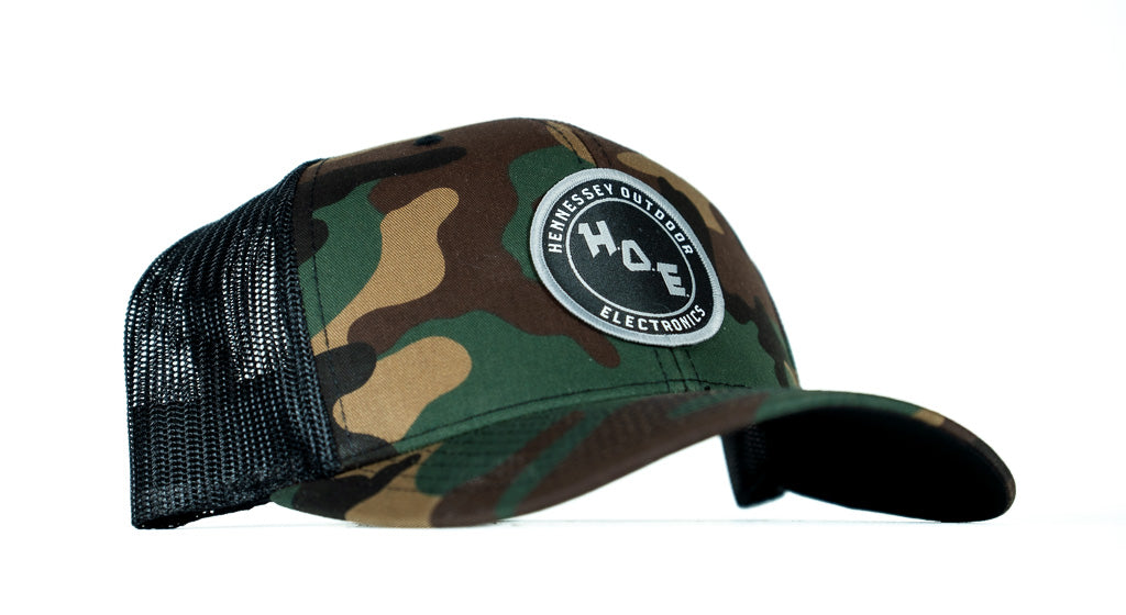 H.O.E Classic Hat - YP Green Camo with Black