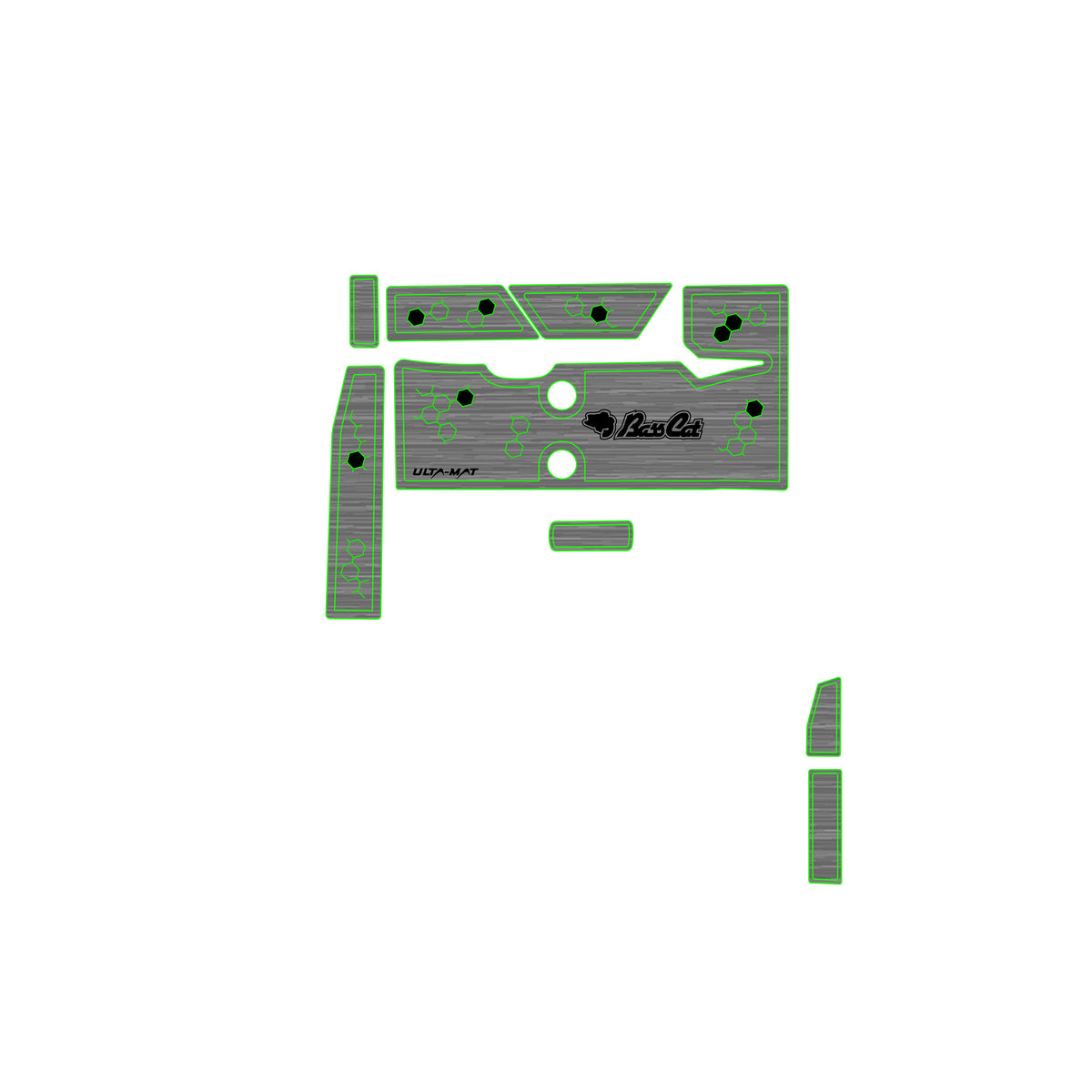 Ulta-Mat by Hennessey Outdoors - BASSCAT 2020 CARACAL BELT LINE DNA full boat