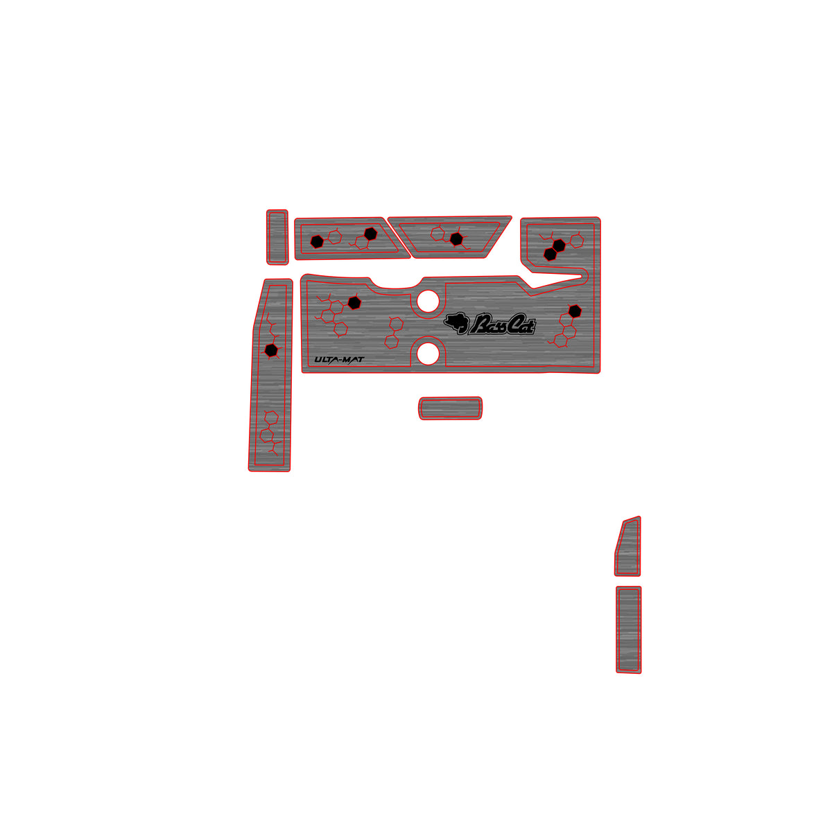 Ulta-Mat by Hennessey Outdoors - BASSCAT 2020 CARACAL BELT LINE DNA full boat
