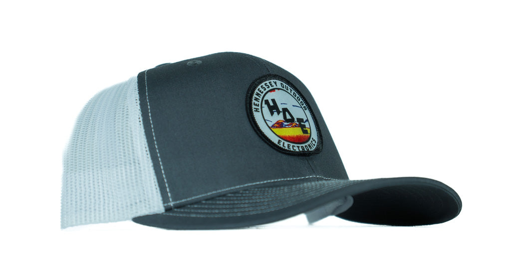 H.O.E Sonar Hat - Charcoal with White
