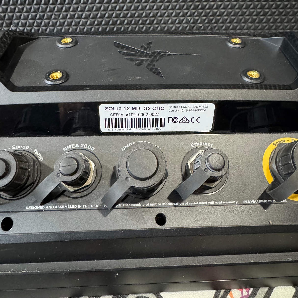 HUMMINBIRD SOLIX 12 G2N MSI - USED