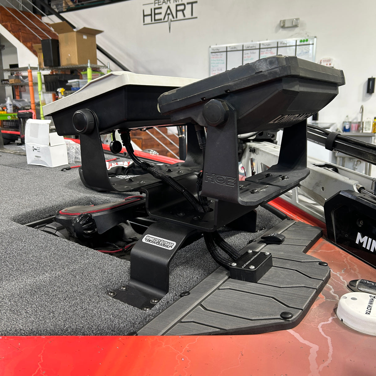 H.O.E DUAL OVER THE PEDAL MOUNT  4" - STANDARD RISE