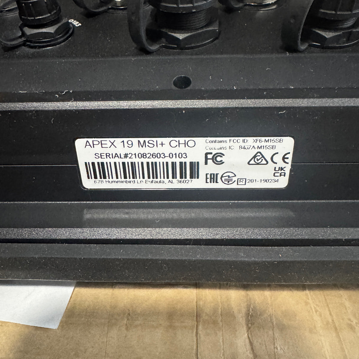 HUMMINBIRD APEX 19 CHO - OPEN BOX