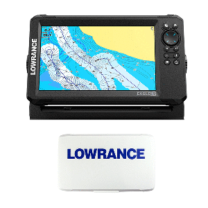 LOWRANCE EAGLE EYE™ 9 LIVE W/T/M TRANSDUCER & C-MAP® INLAND CHARTS & SUNCOVER