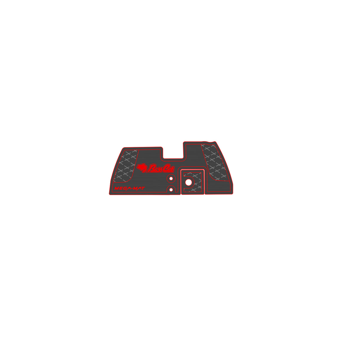Ulta-Mat by Hennessey Outdoors - BASSCAT 2020 CARACAL  BELT LINE GHOST full boat