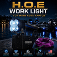 H.O.E work light for Minn Kota Raptor with boat and lake background