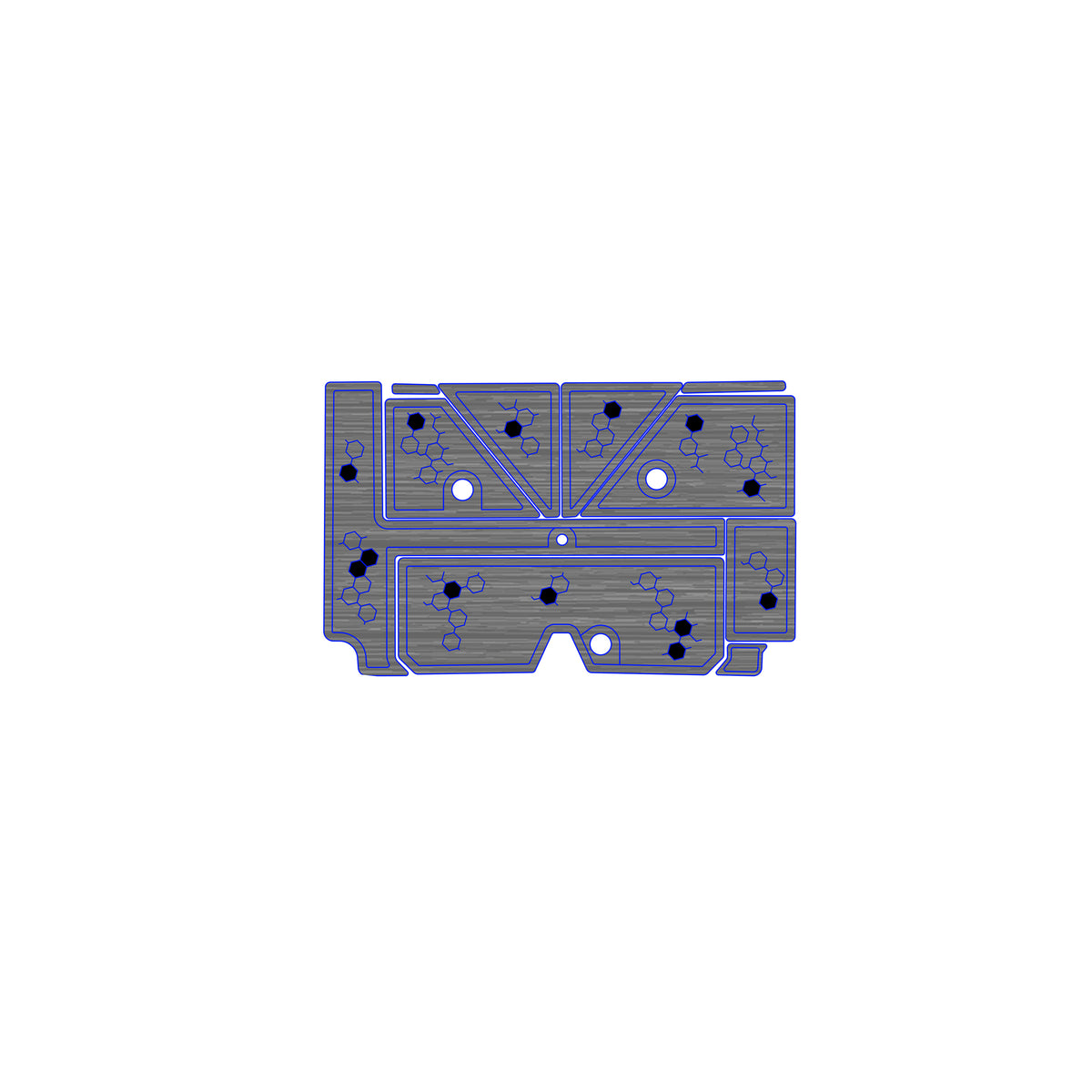 Ulta-Mat by Hennessey Outdoors - BASSCAT 2020 CARACAL BELT LINE DNA full boat