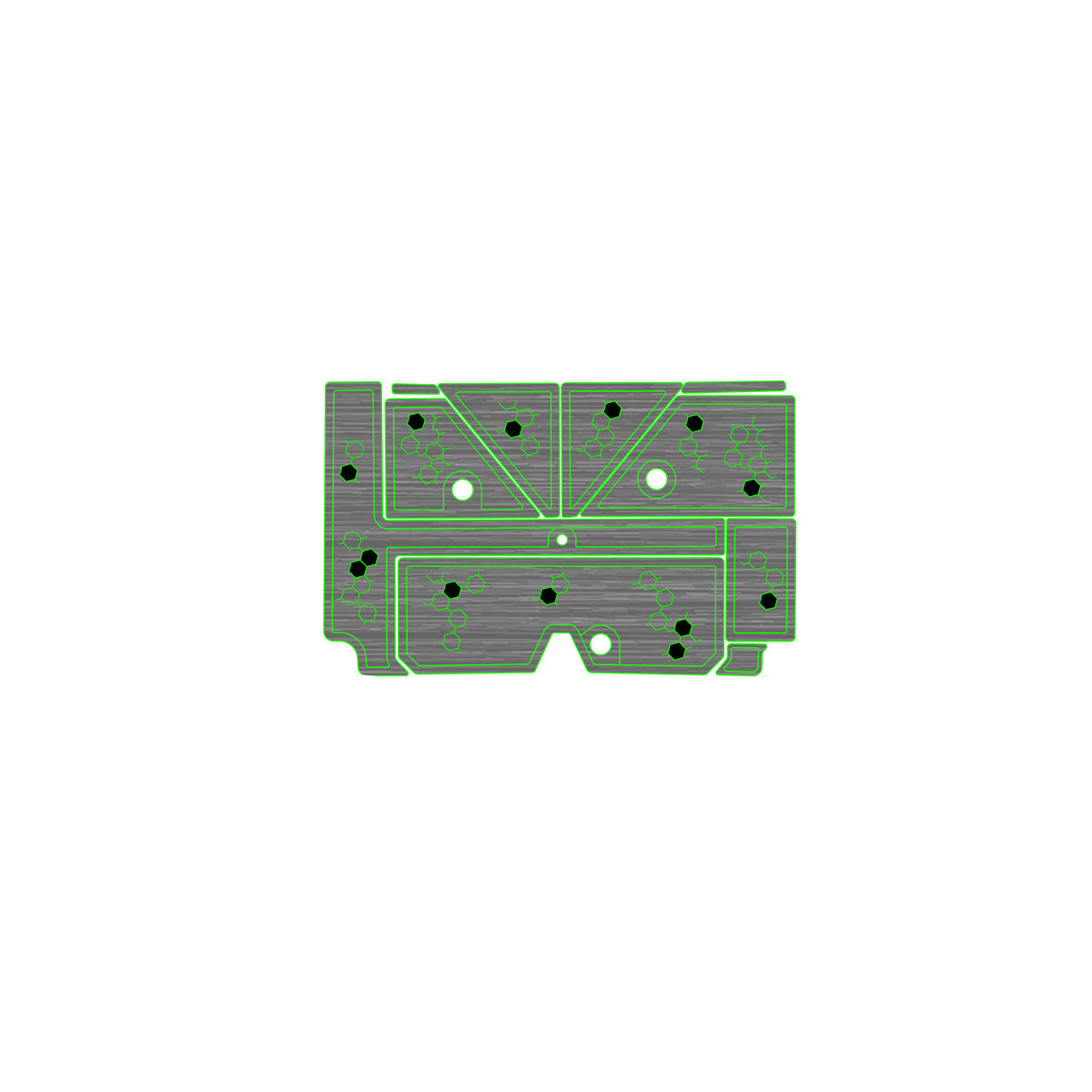 Ulta-Mat by Hennessey Outdoors - BASSCAT 2020 CARACAL BELT LINE DNA full boat