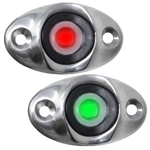 Taco Marine Surface Mount LED Side Navigation Light Set - 1-3/4"