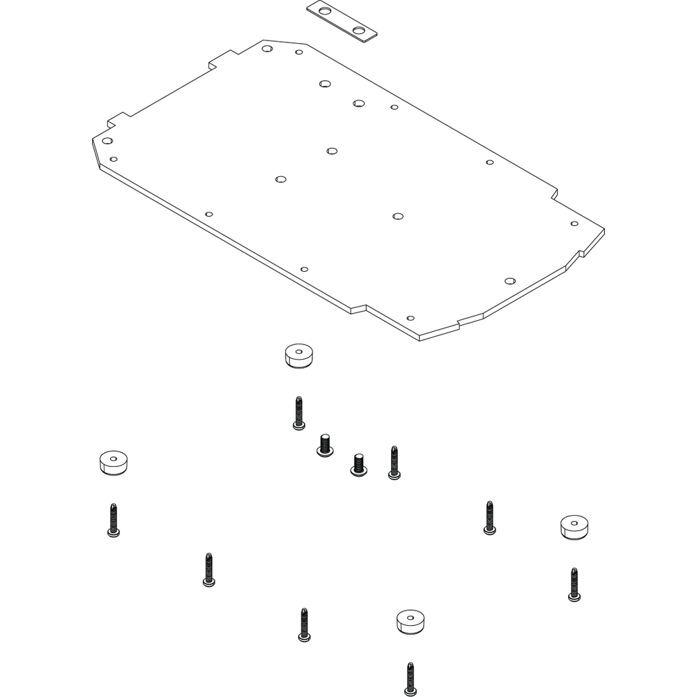 Ghost BOTTOM PLATE,PEDAL KIT