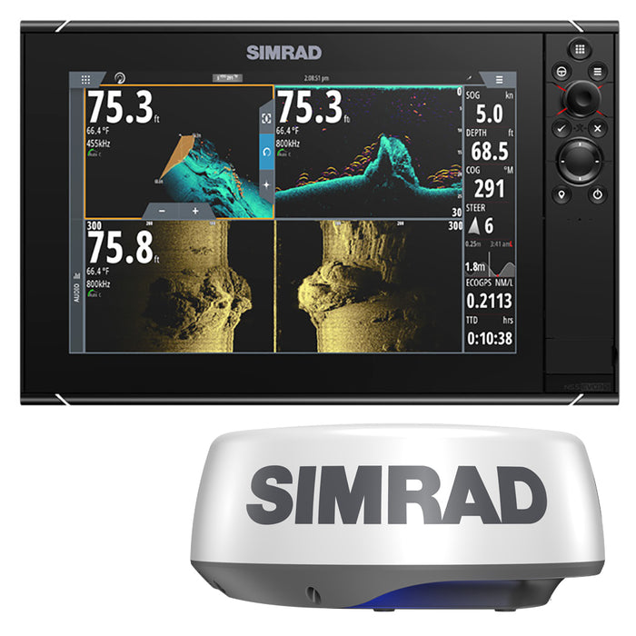 Simrad NSS12 evo3S Combo Radar Bundle w/Halo20+