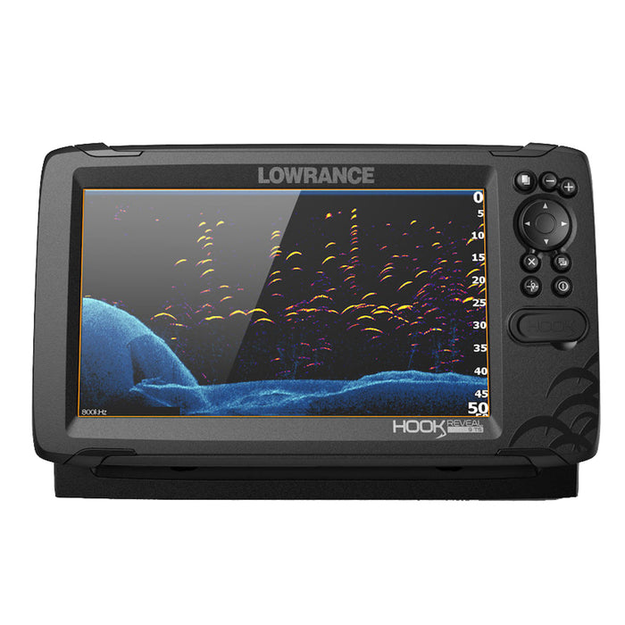 Lowrance HOOK Reveal 9 Combo w/50/200kHz HDI Transom Mount & C-MAP Contour+ Card